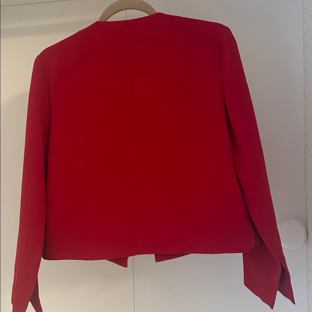 Zara Women's Vibrant Red Blazer - Picture 5 of 5